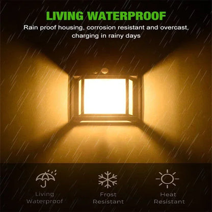 Solar Wall Light 30W Motion Sensor IP65 Waterproof Outdoor Garden Light