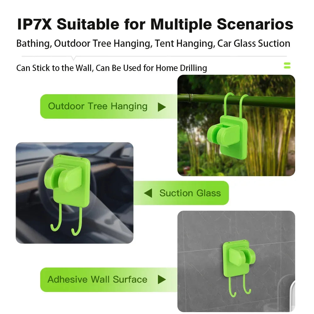 Portable Camping Shower Pump with Digital Display | 6000mAh Battery, Adjustable Flow