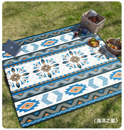 Waterproof Picnic Blanket 200x200cm Large Beach Mat Camping Outdoor