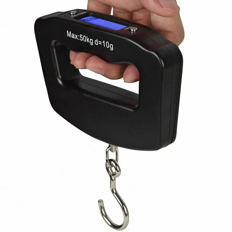 Portable Digital Luggage Scale 50kg Hanging Travel Weight Scale LCD Backlight