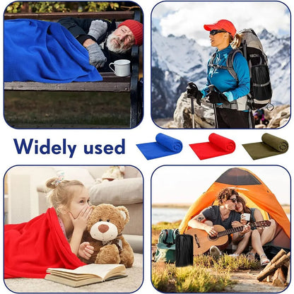 Fleece Sleeping Bag Liner Lightweight Portable 180cm Camping Travel Sheet