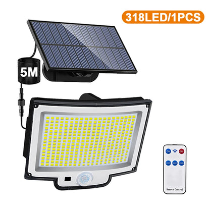 Solar Motion Sensor Light 234/318/348 LED Outdoor Security Waterproof IP65
