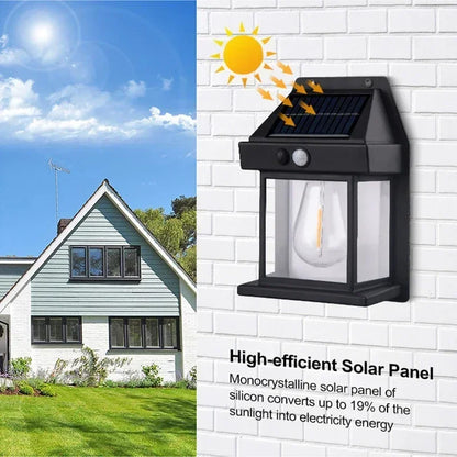 Solar Wall Light 30W Motion Sensor IP65 Waterproof Outdoor Garden Light