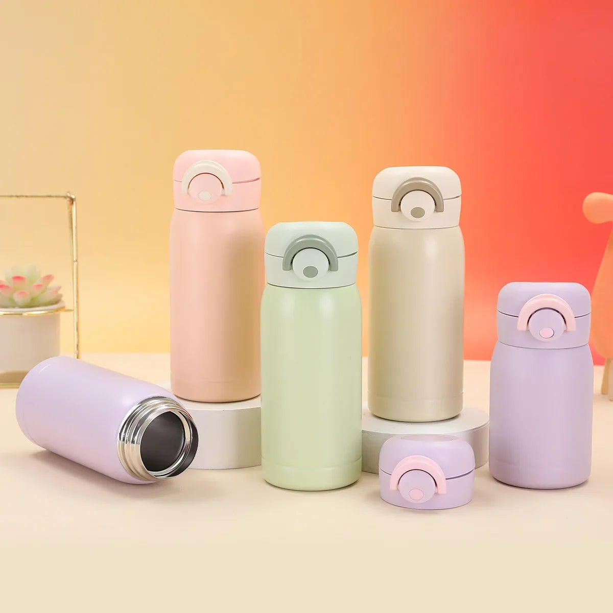 Mini Thermos Cup 220ml 350ml Stainless Steel Vacuum Insulated Flask Mug