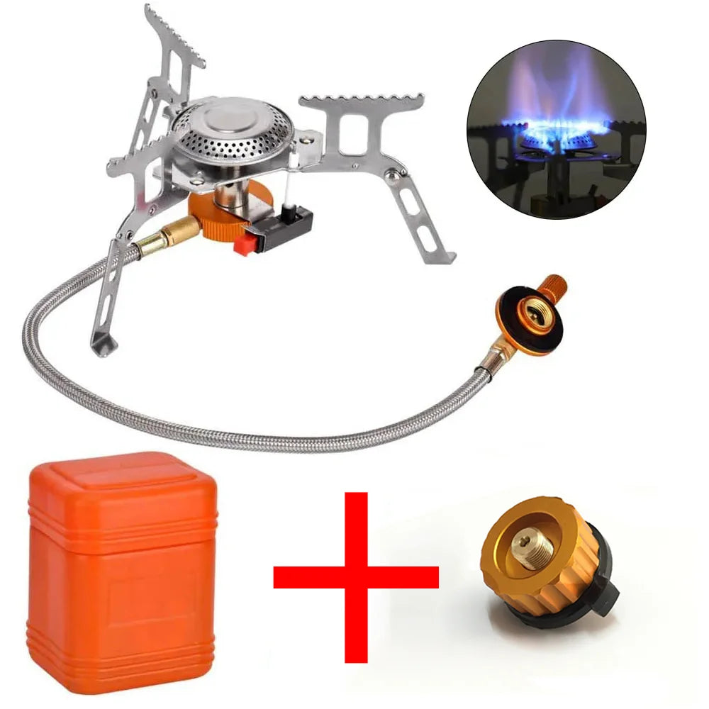 Camping Gas Stove Portable Burner Aluminium Alloy Outdoor Cooker AU
