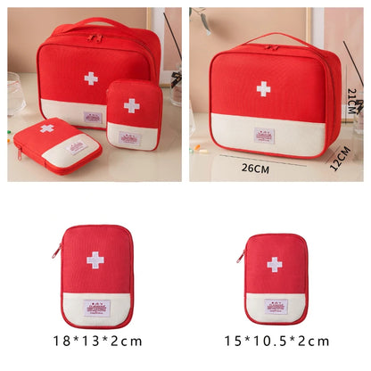 First Aid Kit Organiser 3-Piece Set Portable Medical Storage Bag Travel