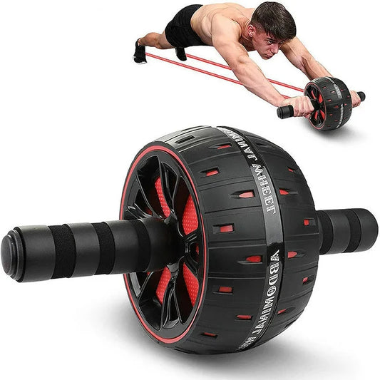 Ab Roller Wheel 9cm Wide Core Workout Equipment with Knee Pad for Home Gym