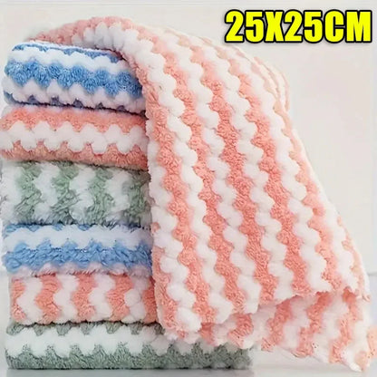 Dishcloths Coral Fleece 10-40 Pack Super Absorbent Kitchen Cleaning Cloths