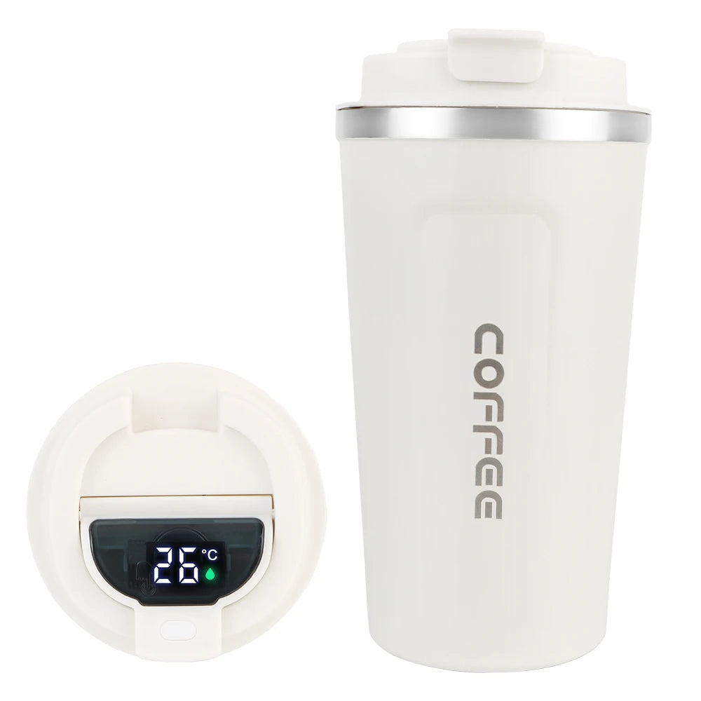 Insulated Travel Mug 380ml 510ml Stainless Steel Leak Proof Coffee Cup