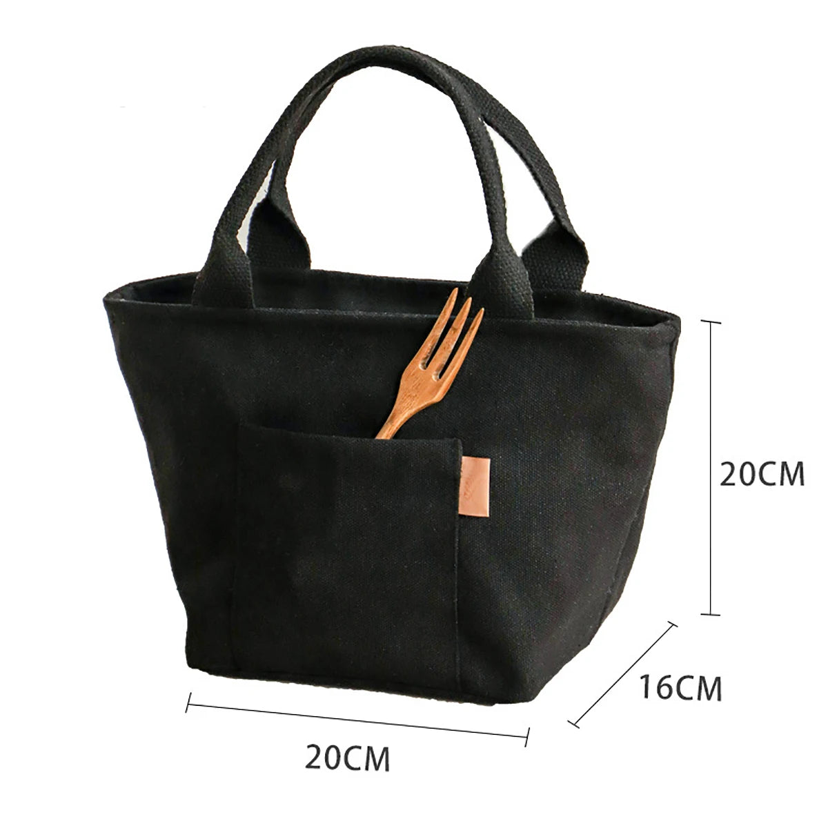 Insulated Lunch Bag Canvas Zipper Tote Portable Picnic Travel Organiser AU