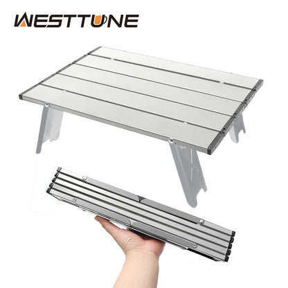 Portable Camping Table Aluminium Folding Roll-Up Picnic BBQ Outdoor Table