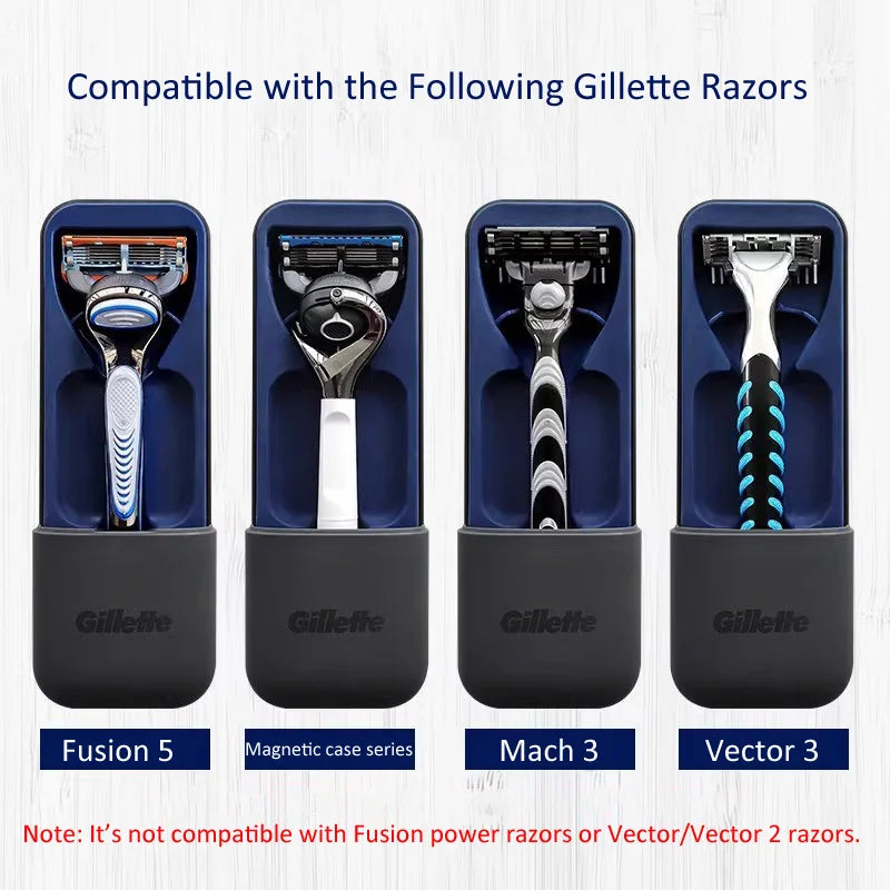 Magnetic Travel Case for Fusion Razors - Compact Shaver Storage Box AU
