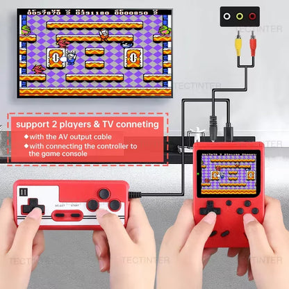 Retro Handheld Game Console 500 Built-In Games 2.4" Screen Rechargeable