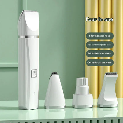 Pet Grooming Clippers 4-in-1 Rechargeable Electric Trimmer Dogs Cats Quiet