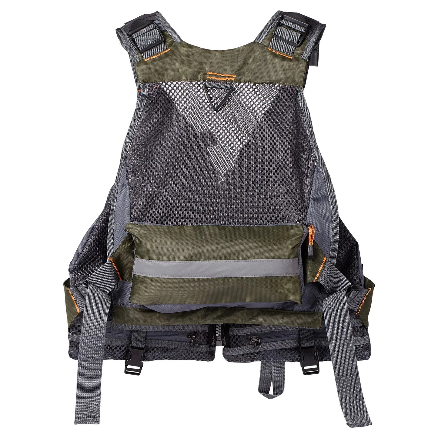 Breathable Fishing Vest with 18 Pockets, Adjustable for Fly Fishing & Swimming