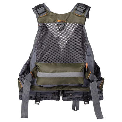 Breathable Fishing Vest with 18 Pockets, Adjustable for Fly Fishing & Swimming