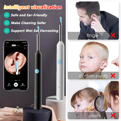 Ear Wax Removal Camera Tool with 5MP HD Endoscope & LED Light