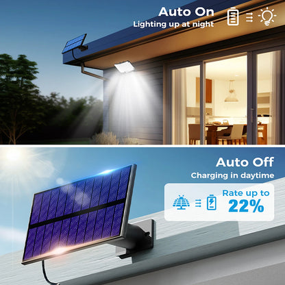 Solar Motion Sensor Lights 234 LED 3 Modes Remote IP65 Waterproof Outdoor