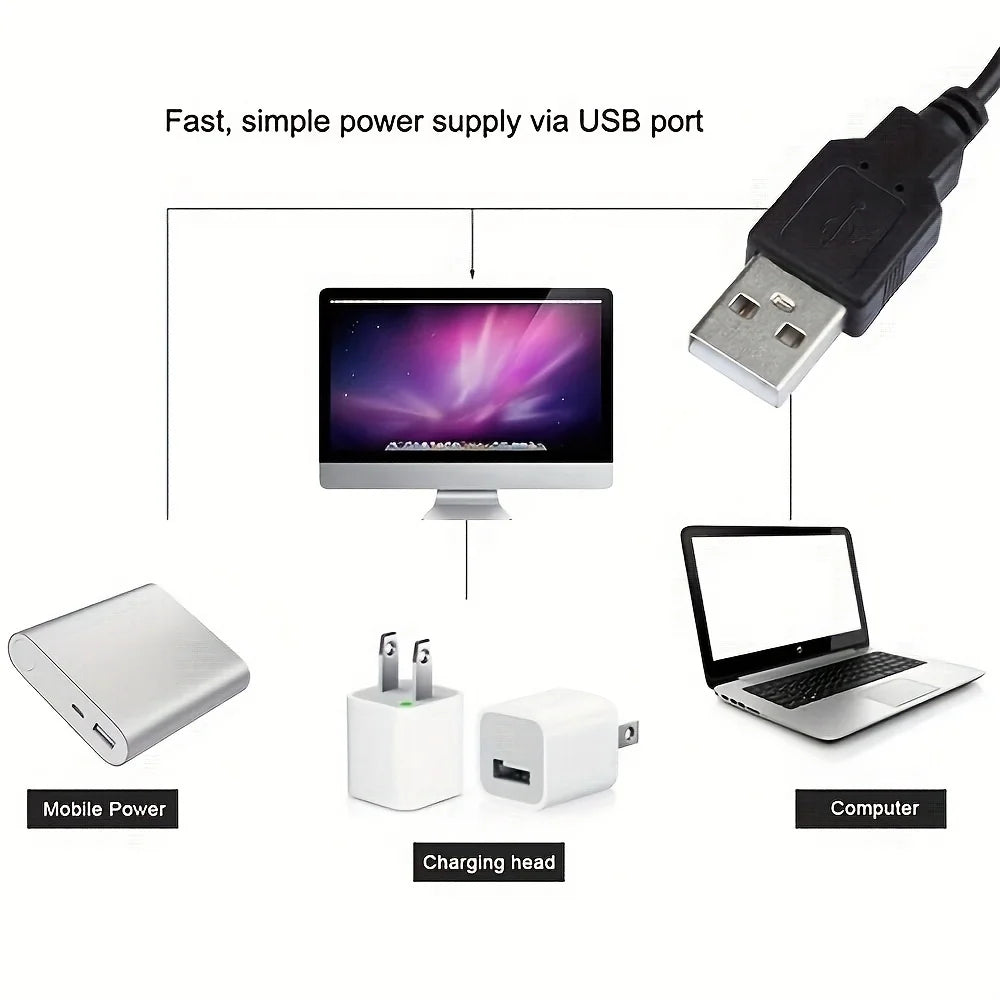 LED Neon Strip Lights 5V USB Powered Music Sync 24-Key Remote Waterproof