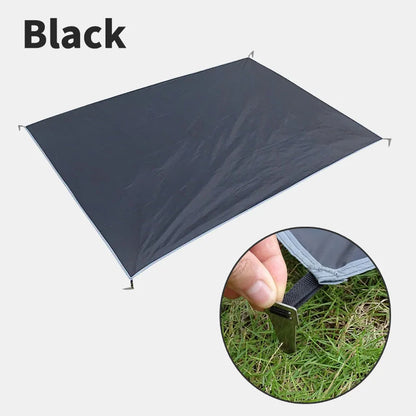 Waterproof Camping Mat with Pegs 210x150cm Picnic Blanket Beach Tent Ground Sheet