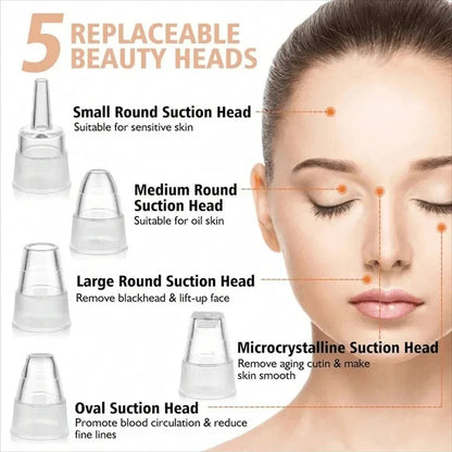 Electric Pore Cleaner Blackhead Remover Vacuum Device Facial Skin Care