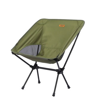 Folding Camping Chair Lightweight Portable Fishing Outdoor Seat 900g Black