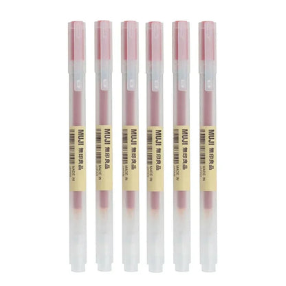 Gel Pen Set 6/8 Pack Black Red Blue 0.38mm 0.5mm Fine Tip Stationery