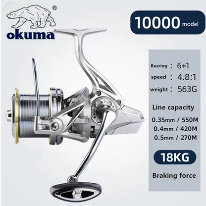 Big Spinning Fishing Reel 8000-14000 Series 20KG Max Drag Saltwater