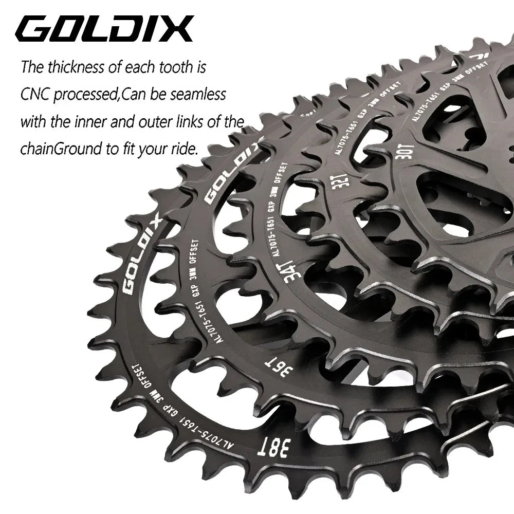 MTB Road Bike Chainring Narrow Wide 0/3/6mm Offset 8-12 Speed 7075 Alloy