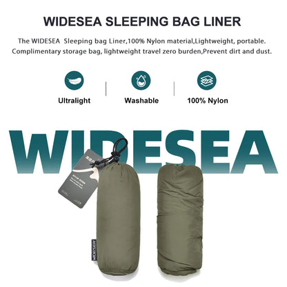 Ultralight Mummy Sleeping Bag Liner Single Person Camping Travel Backpack