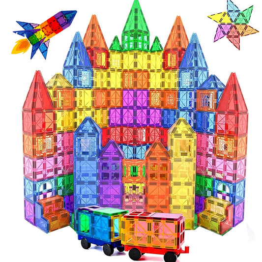 Magnetic Building Blocks Set Creative Architect Toy Kids Gift 3+