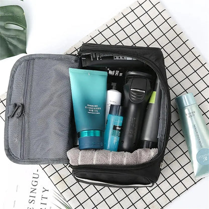 Waterproof Hanging Toiletry Bag 25cm Nylon Travel Organiser Makeup Pouch