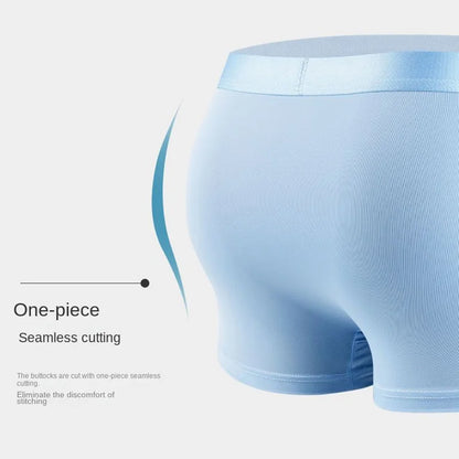 Men's Boxer Shorts 4 Pack Ice Silk Breathable Underwear L-6XL