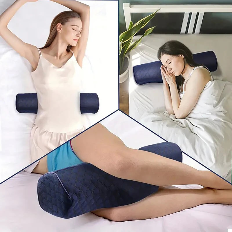 Cervical Neck Pillow with Head Massage Relief for Travel & Sleep Support