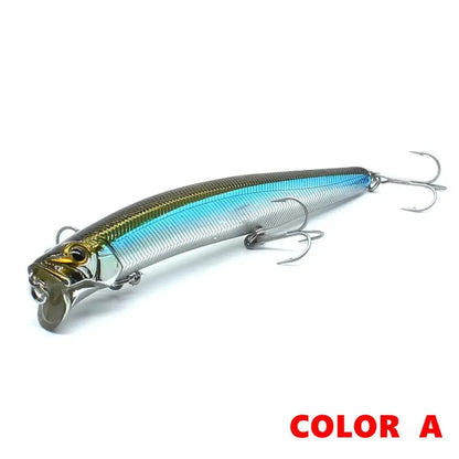 Floating Jerkbait Fishing Lure 13cm Minnow Popper with Magnet for Bass