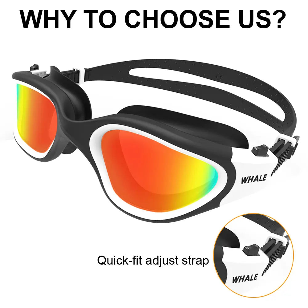 Polarised Swimming Goggles Adult Anti-Fog UV Protection Adjustable