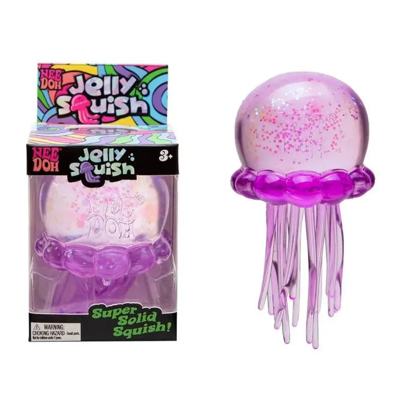 Needoh Fuzz Ball Jellyfish Squishy Stress Relief Sensory Toy Blind Box