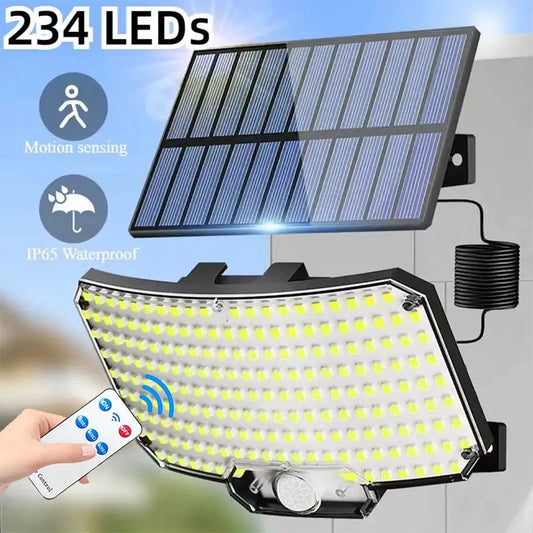 Solar Motion Sensor Light 234 LED Outdoor Waterproof Garden Security Lamp