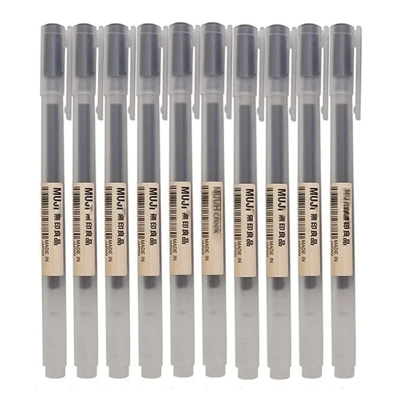 Gel Pen Set 6/8 Pack Black Red Blue 0.38mm 0.5mm Fine Tip Stationery