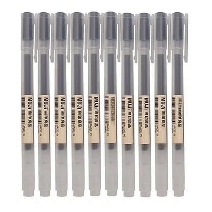 Gel Pen Set 6/8 Pack Black Red Blue 0.38mm 0.5mm Fine Tip Stationery
