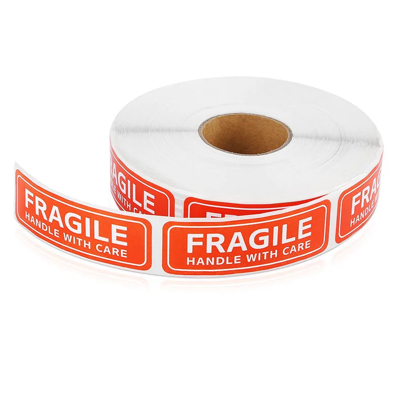 Fragile Stickers 120 Pack Handle With Care Warning Labels 90x50mm