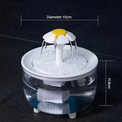Pet Water Fountain 1.2L USB Electric Auto Cat Dog Drinking Dispenser