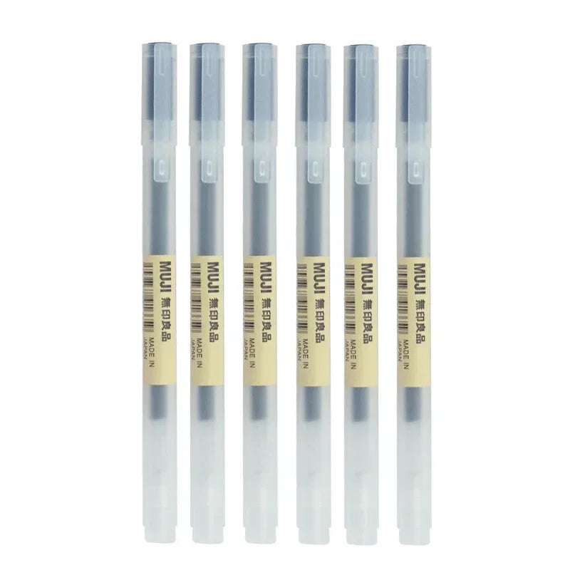 Gel Pen Set 6/8 Pack Black Red Blue 0.38mm 0.5mm Fine Tip Stationery