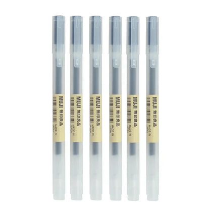 Gel Pen Set 6/8 Pack Black Red Blue 0.38mm 0.5mm Fine Tip Stationery