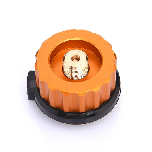 Gas Cartridge Adapter Split Type Camping Stove Converter Auto-Off Valve