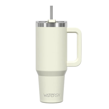 Insulated Tumbler with Handle & Straw 20oz 30oz 40oz Stainless Steel