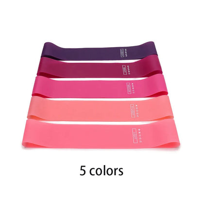 Resistance Bands Set 5 Piece Latex Loop Exercise Fitness Yoga Pilates