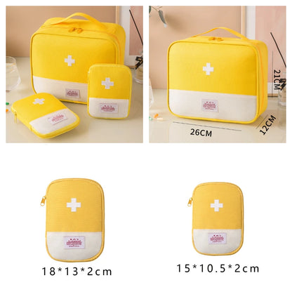 First Aid Kit Organiser 3-Piece Set Portable Medical Storage Bag Travel