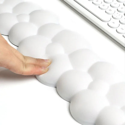 Ergonomic Wrist Rest Mouse Pad Cloud Shape Keyboard Support Office Gaming