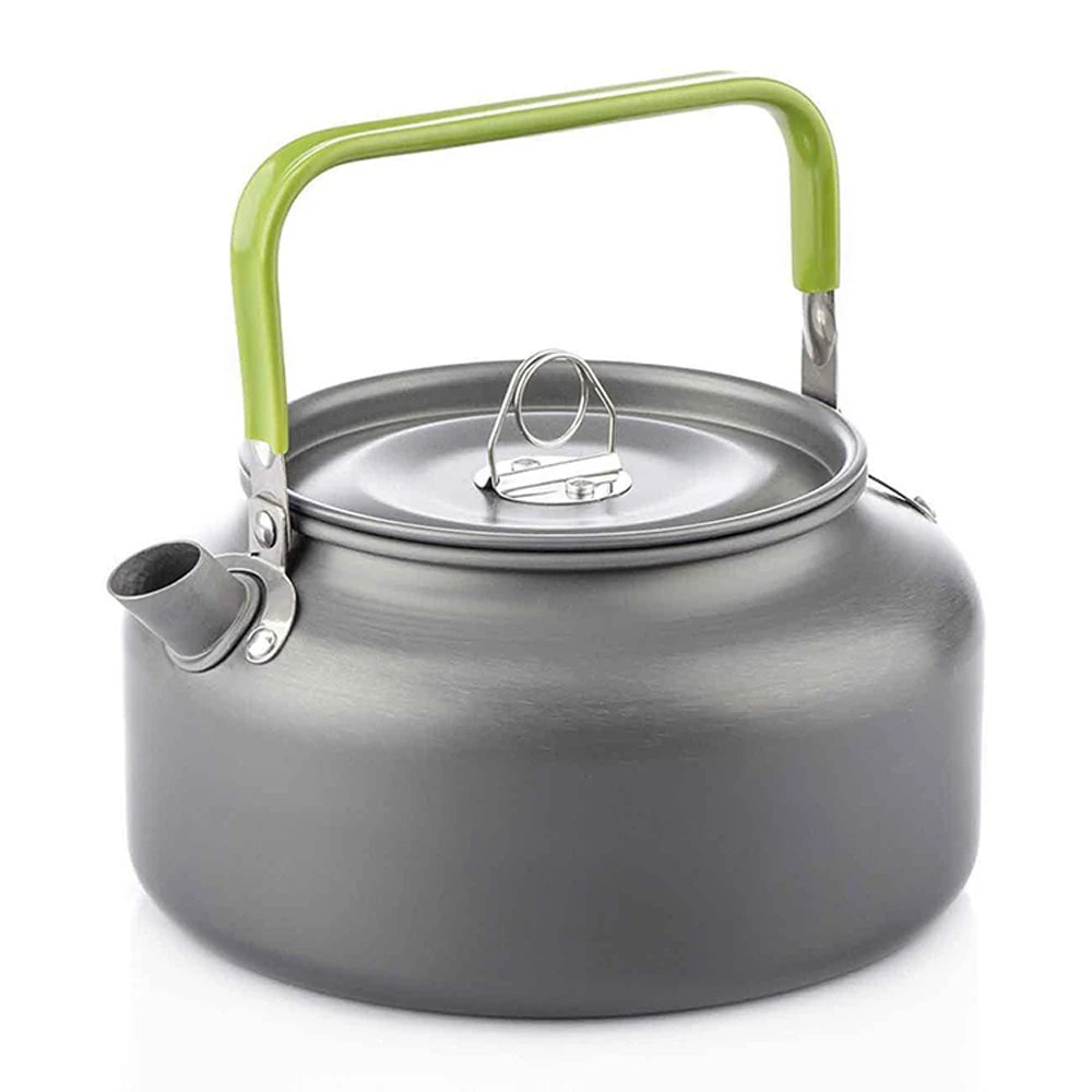 Camping Kettle 1.1L Aluminium Outdoor Water Pot Coffee Tea Hiking Picnic
